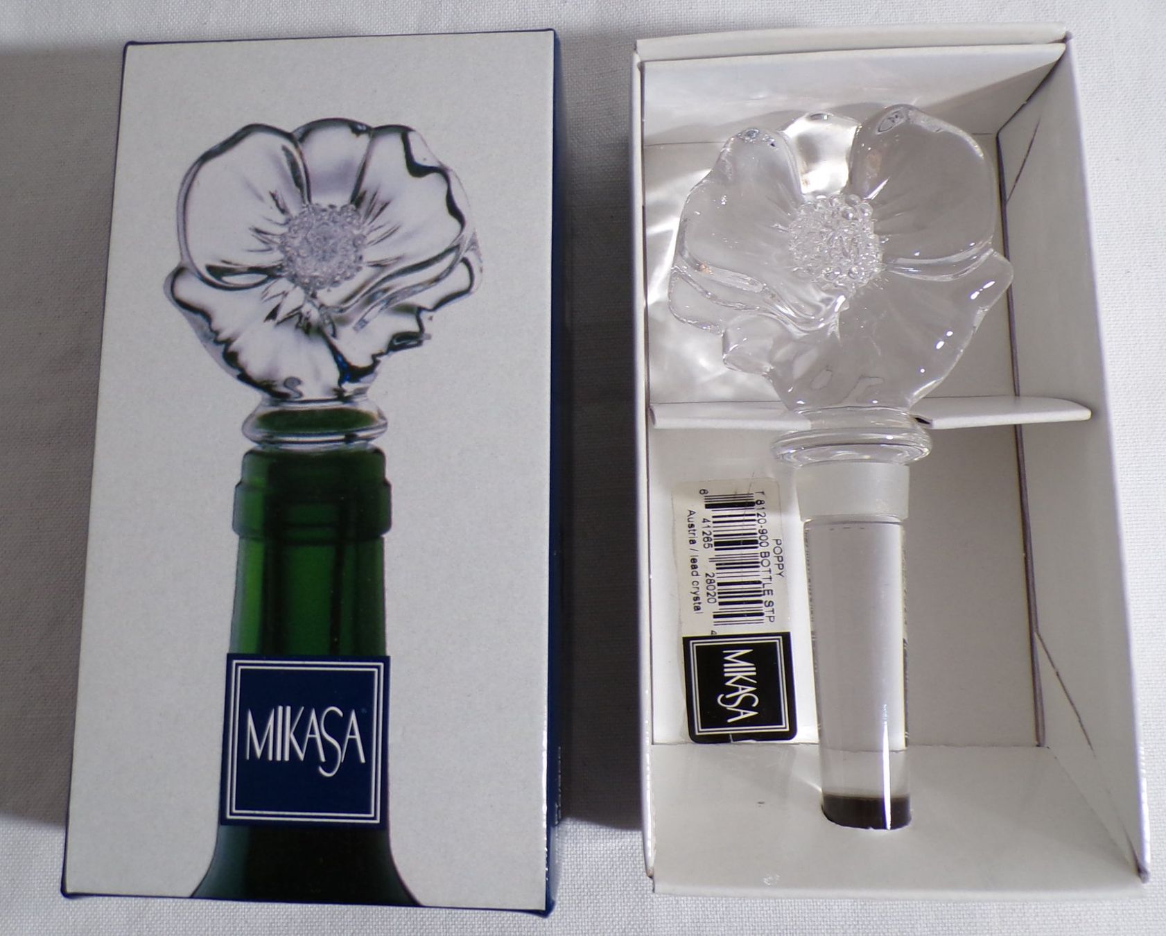 Bicchieri: Mikasa Flaschenverschluss, Glasblume, Neu – Usato da Dübendorf venduto da alracfo 1