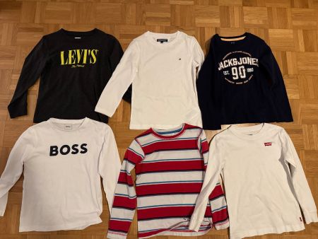 Kinder T-Shirts Langarm Grösse 116
