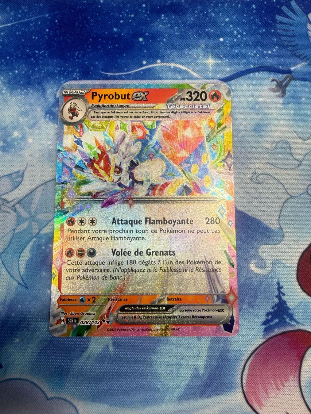 Pokémon Carte collezionabili: Pyrobut EX - SCR 028 FR – Nuovo (secondo la descrizione) da Courgenay venduto da ScamBoxOff