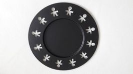 ALESSI Platzteller "Girotondo" 6 Stk. schwarz