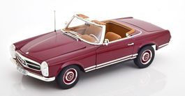 Mercedes-Benz 230 SL W113 1963-1967 dunkelrot / Softtop hell