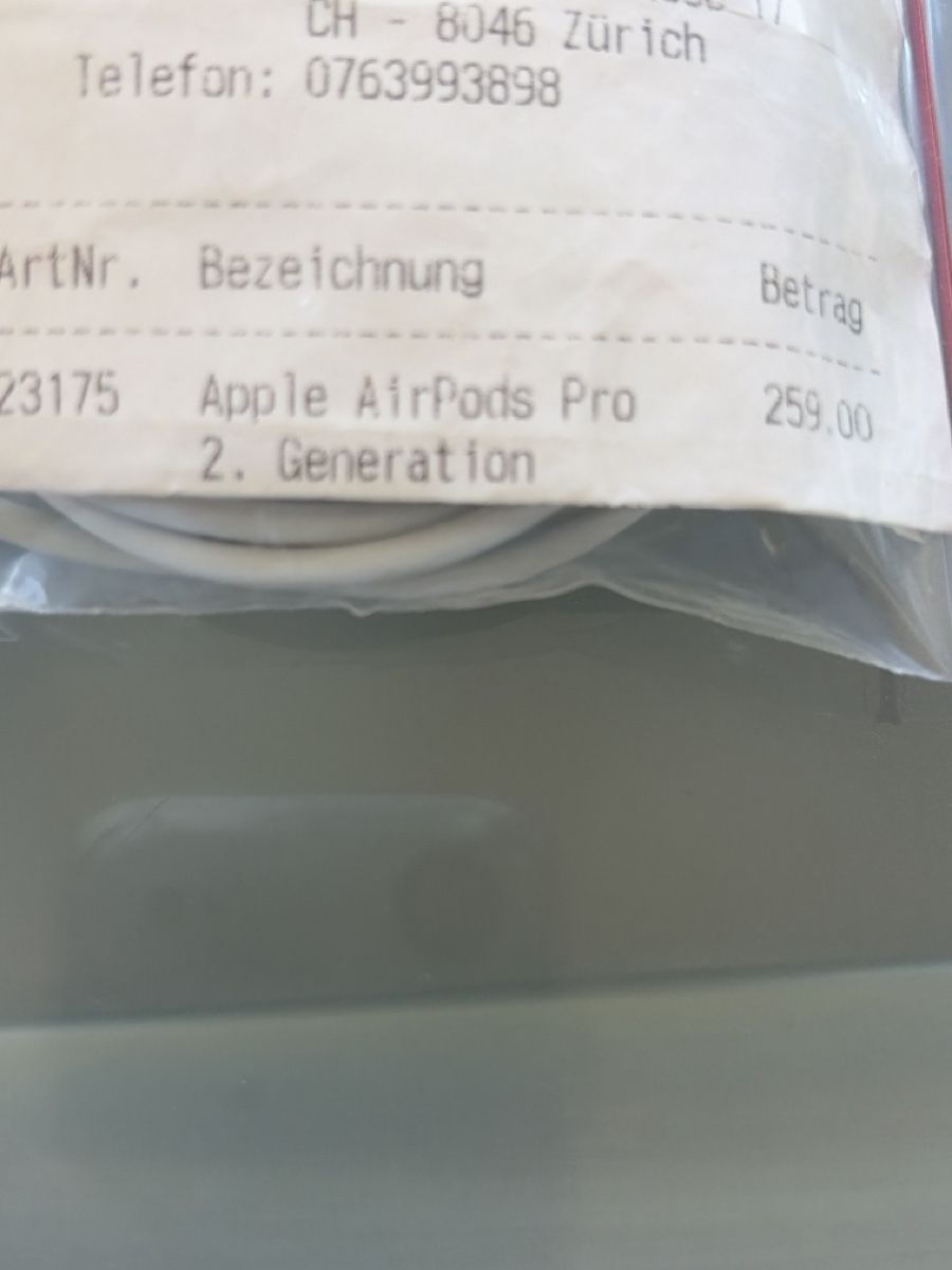 Apple Cuffie: Apple AirPods Pro 2nd Gen. Lightning – Usato da Zürich venduto da 2ol_2hcs