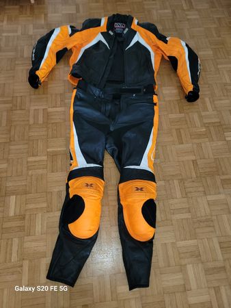 Motorrad Leder anzug IXS,große 56.