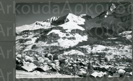 AK sw Adelboden BE Dorf,Bonderspitz und Kleinlohner ≈ 1969