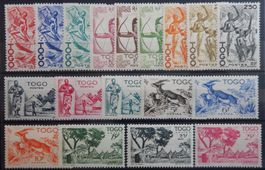 Togo Franz. Kolonie Kat. 195-212 * 1947