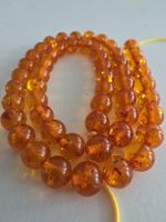 Bernstein gelb/orange 8mm. Strang