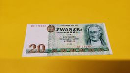 20 Mark DDR 1975 Banknote 