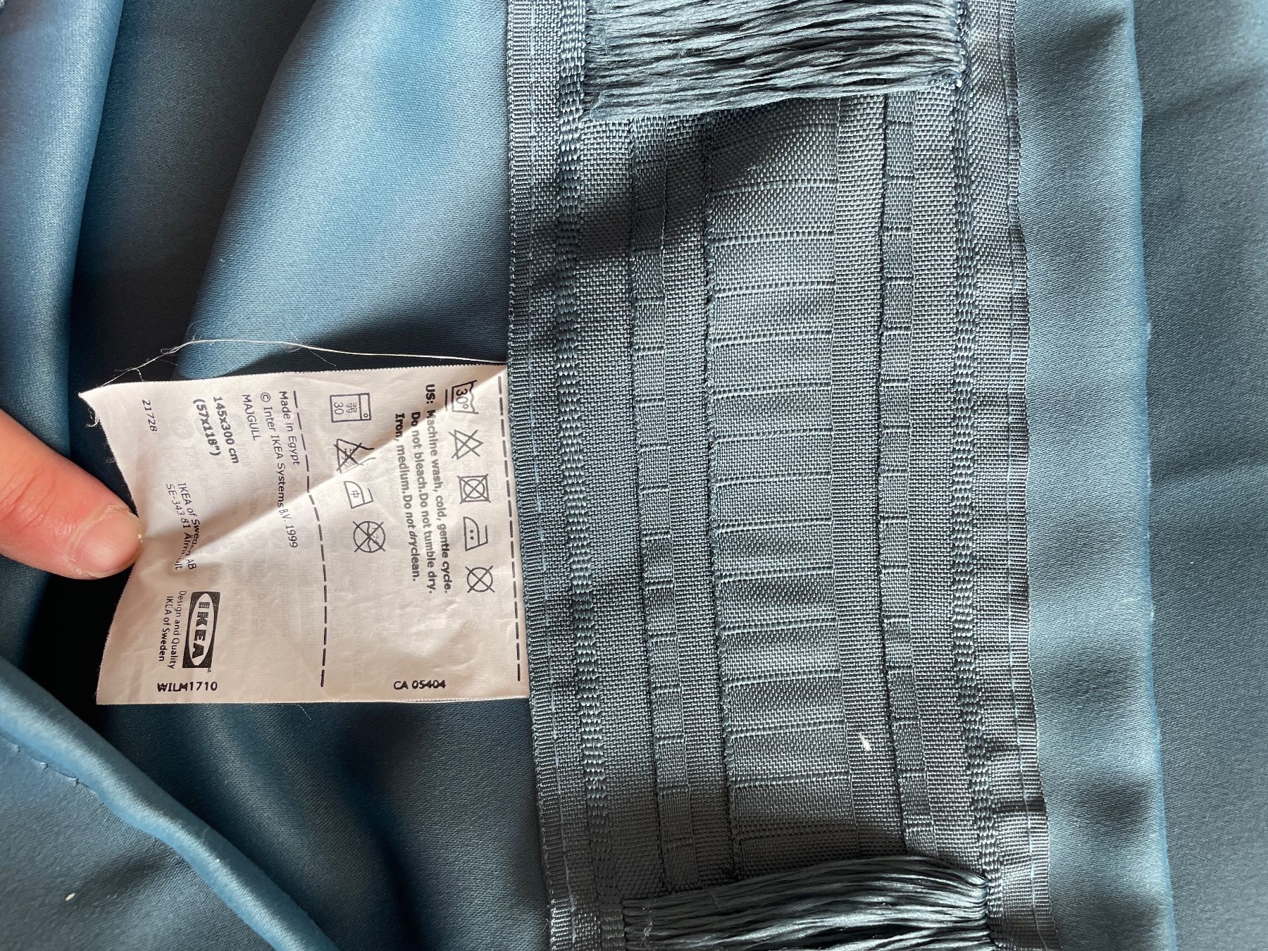 Ikea Tende: Vorhang Ikea Petrol / Dunkelblau – Usato da Zürich venduto da MSZ90 1