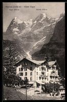 AK Mürren, Hotel Eiger mit Eiger und Mönch