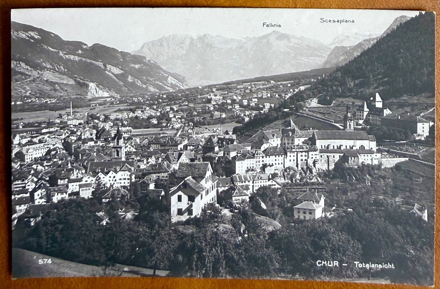 Cartoline postali: Chur - Totalansicht - AK – Usato da Lutry venduto da Ediego