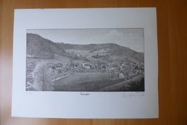 Paul Wyss " Brunnadern "  30 x 40 cm - Originalgrafik