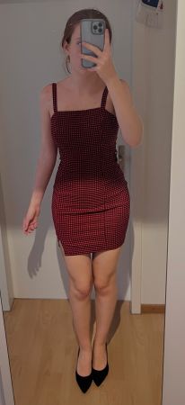 Sommerkleid rot-schwarz kariert
