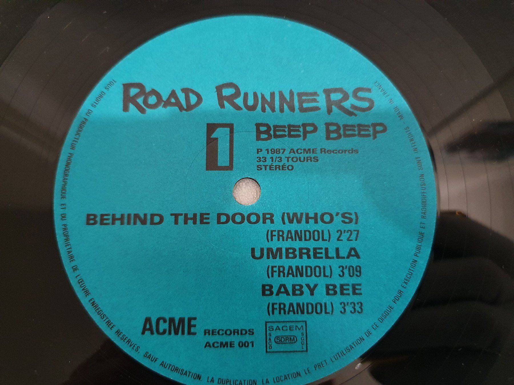 Dischi in vinile: Road Runners – Beep Beep – Usato da Uster venduto da Vinyl-Leidenschaft 3