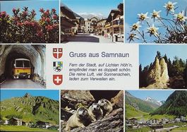 Gruss aus SAMNAUN Postauto