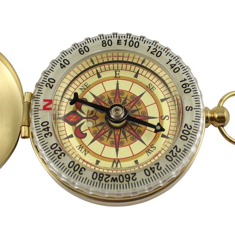 GPS & Strumenti di misurazione: ✅ NEU Klassiker messinggelber Kompass – Nuovo e nell'imballaggio originale da Wittenbach venduto da ChinaSeidenstrasse 6