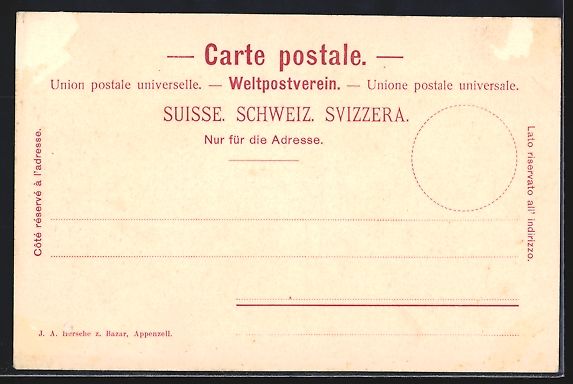 Cartoline postali: Appenzell, Blick auf Häuser und Strasse – Usato da Berlin venduto da bartko-reher 1