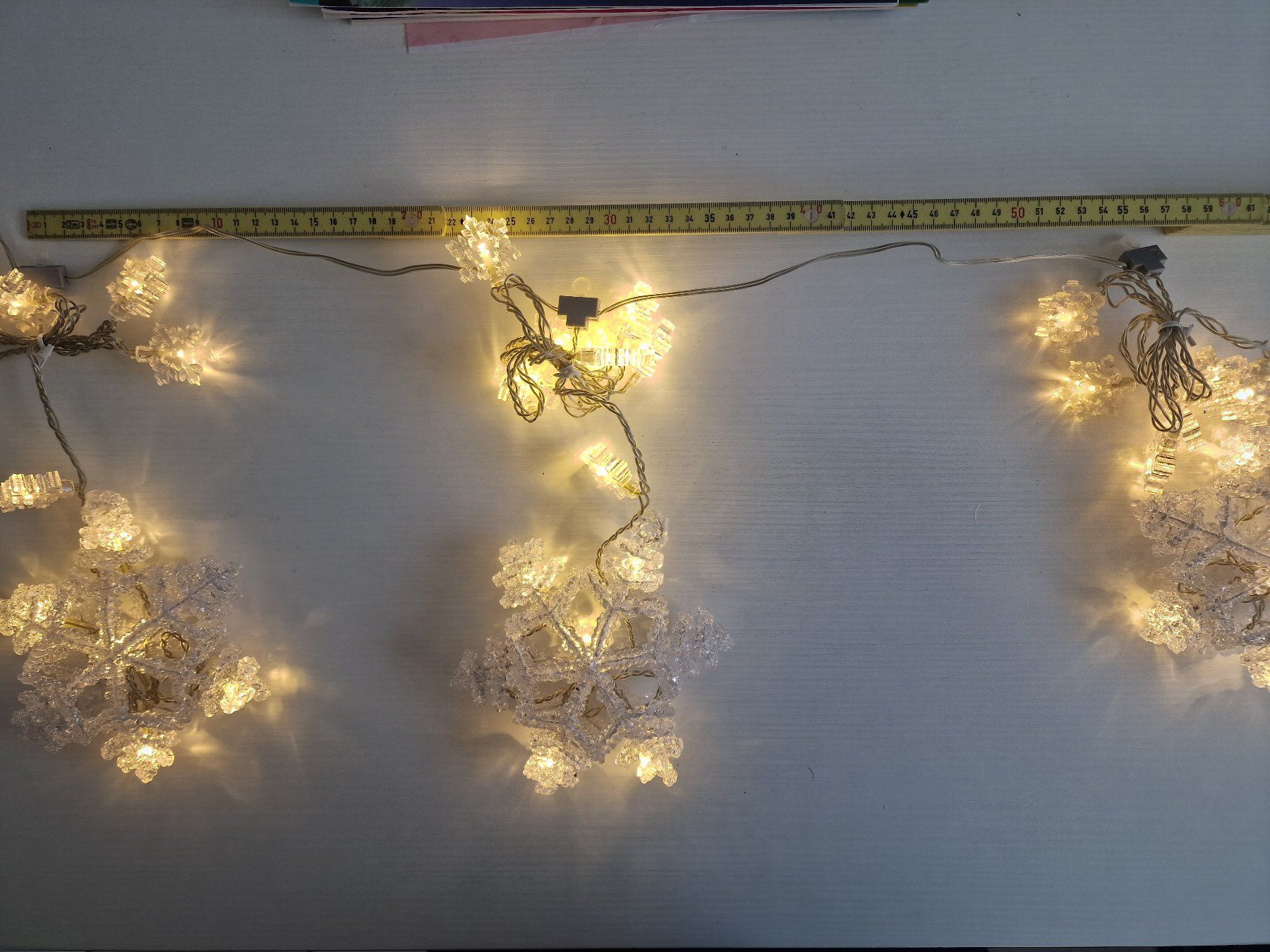 Ghirlande e barre luminose: LED Schneefocken - Lichterkette – Usato da Remetschwil venduto da bo-gru