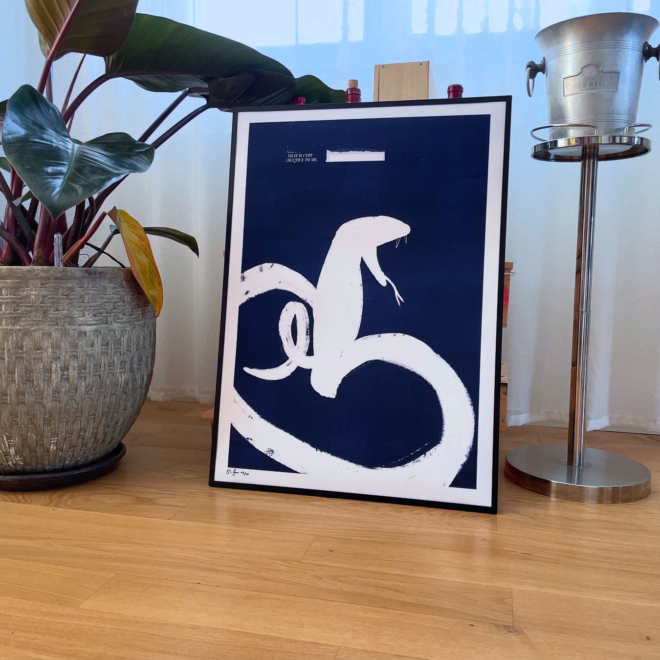 Poster & Bilder: Snake Schlange Kobra Moderne Kunst Bild Expressionismus – Neu (gemäss Beschreibung) aus St. Niklausen LU von Stefan_Bammert_Art