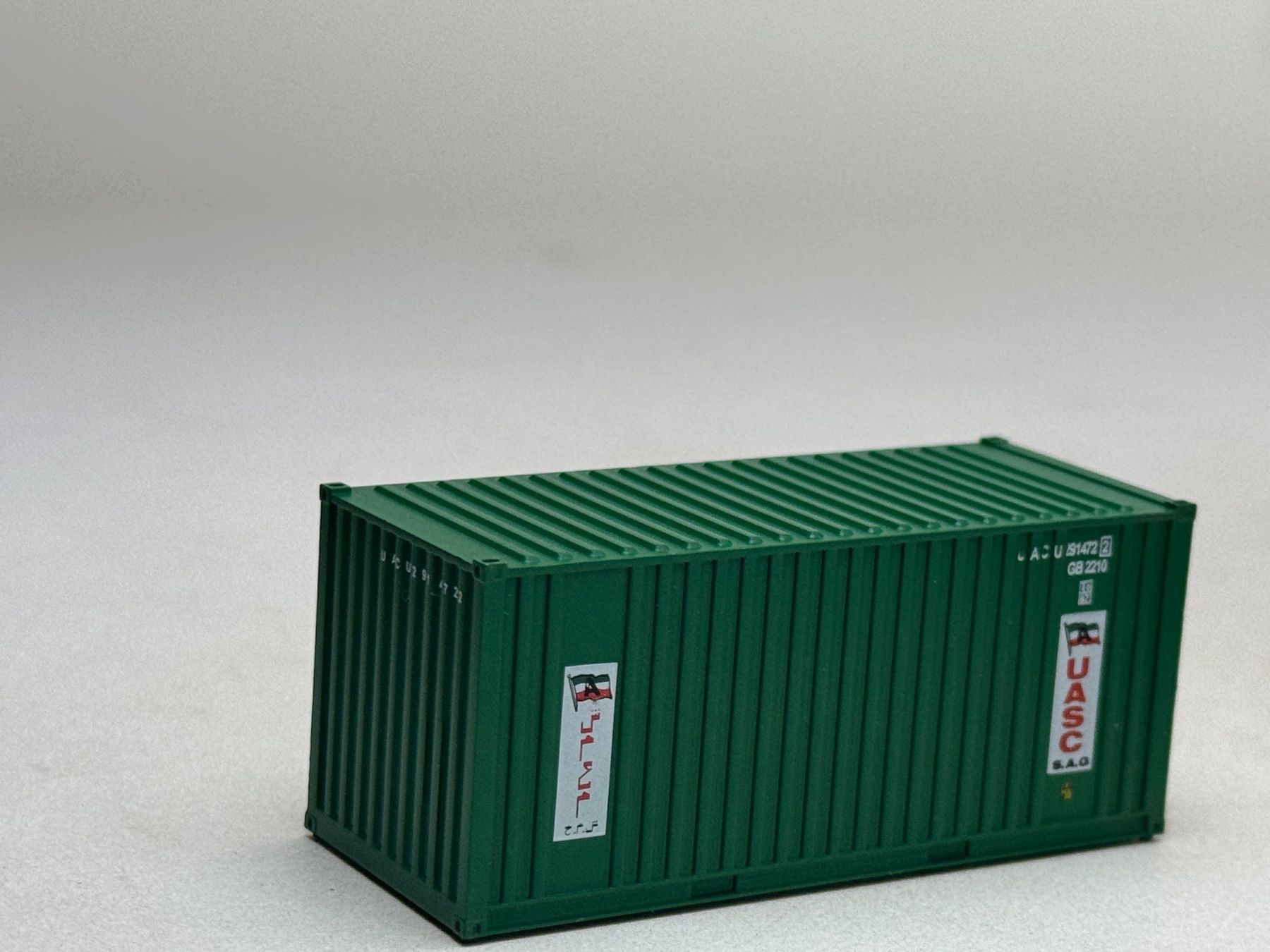 Modellini di ferrovie: EB- 20 Ft. Container UASC grün – Usato da Elm venduto da Wikmtz 1