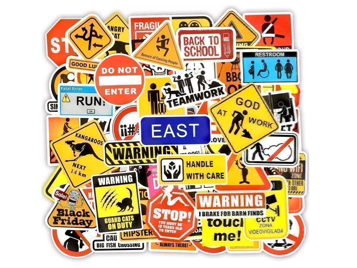 Sticker: 100 WARN STICKER - AUFKLEBER -WASSERFEST – Nuovo e nell'imballaggio originale da Kriens venduto da swissgadget 3