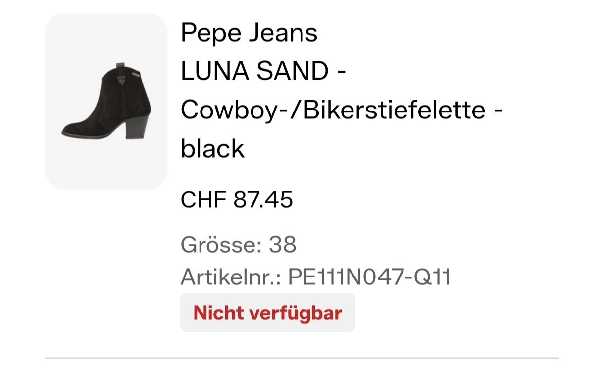 Pepe Jeans Scarpe da donna: Schöne, elegante Stiefeletten NEU – Nuovo (secondo la descrizione) da Nennigkofen venduto da oli_bt7b 2