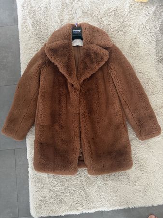 Zara Woman Kunstfellmantel braun Grösse XS Zustand gut