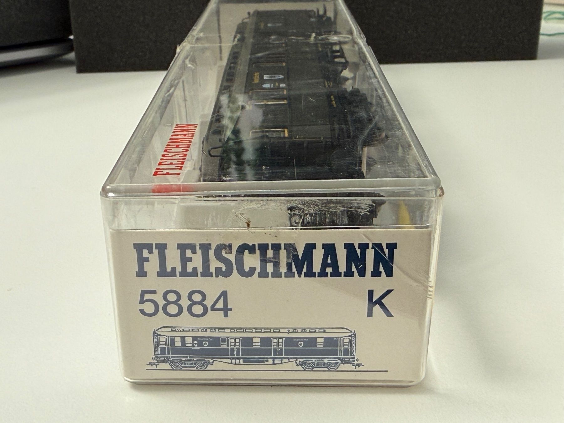 Fleischmann Modelleisenbahnen: FLM 5884 K.P.E.V. Bahnpostwagen Kaiserliche Post / DC HO – Gebraucht aus Jonschwil von sutfra12 8