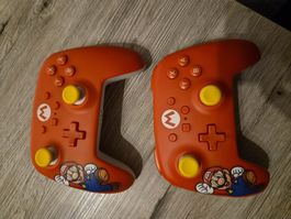 2 PowerA Nintendo Switch Controller Mario Set gebraucht