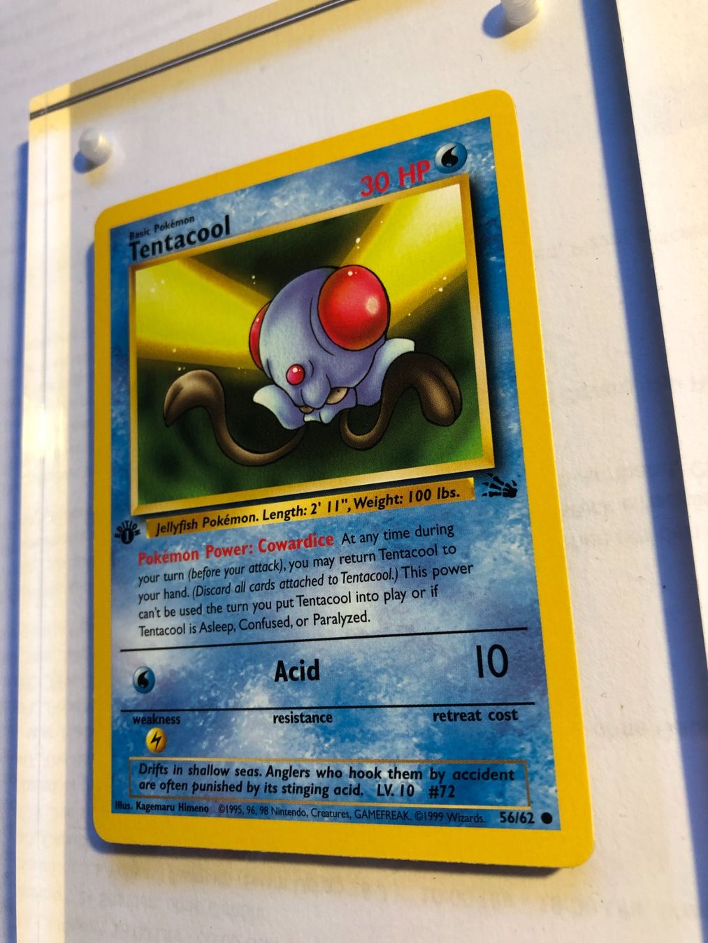 Carte collezionabili: Tentacool 1st Fossil - MINT - ab 1.- – Usato da Giubiasco venduto da dan_pr8b 2