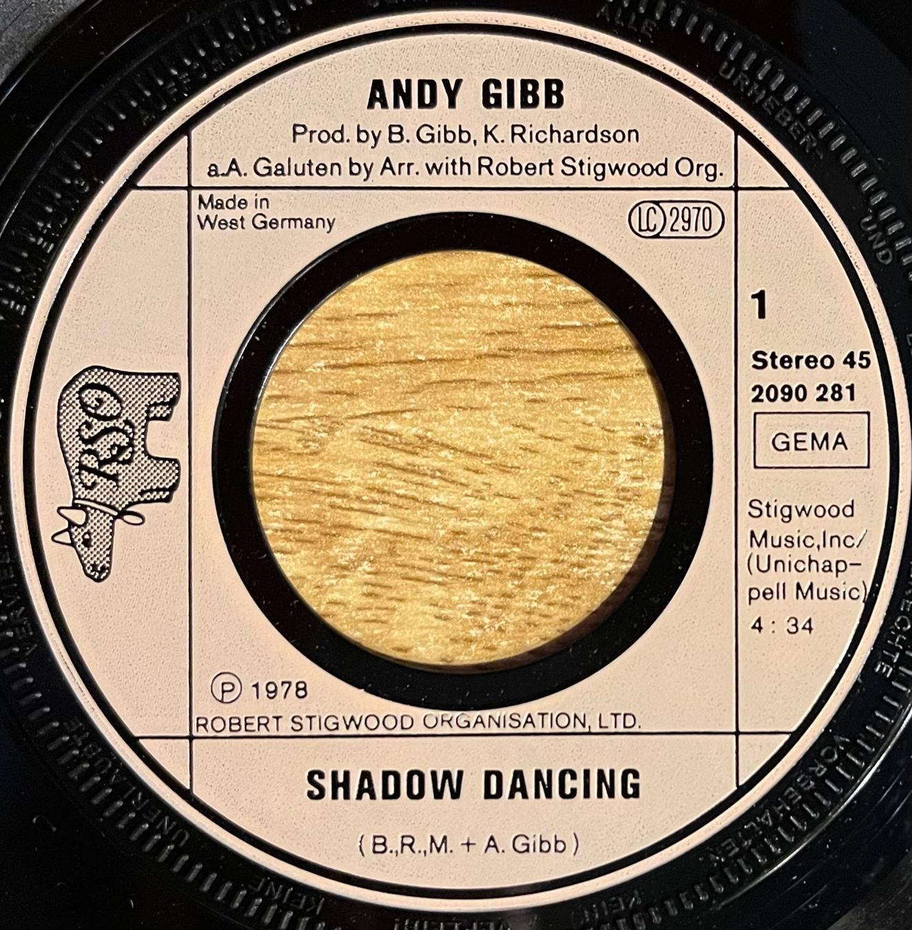 Dischi in vinile: ANDY GIBB - SHADOW DANCING – Usato da Bussigny venduto da vinyl-pas-cher 2