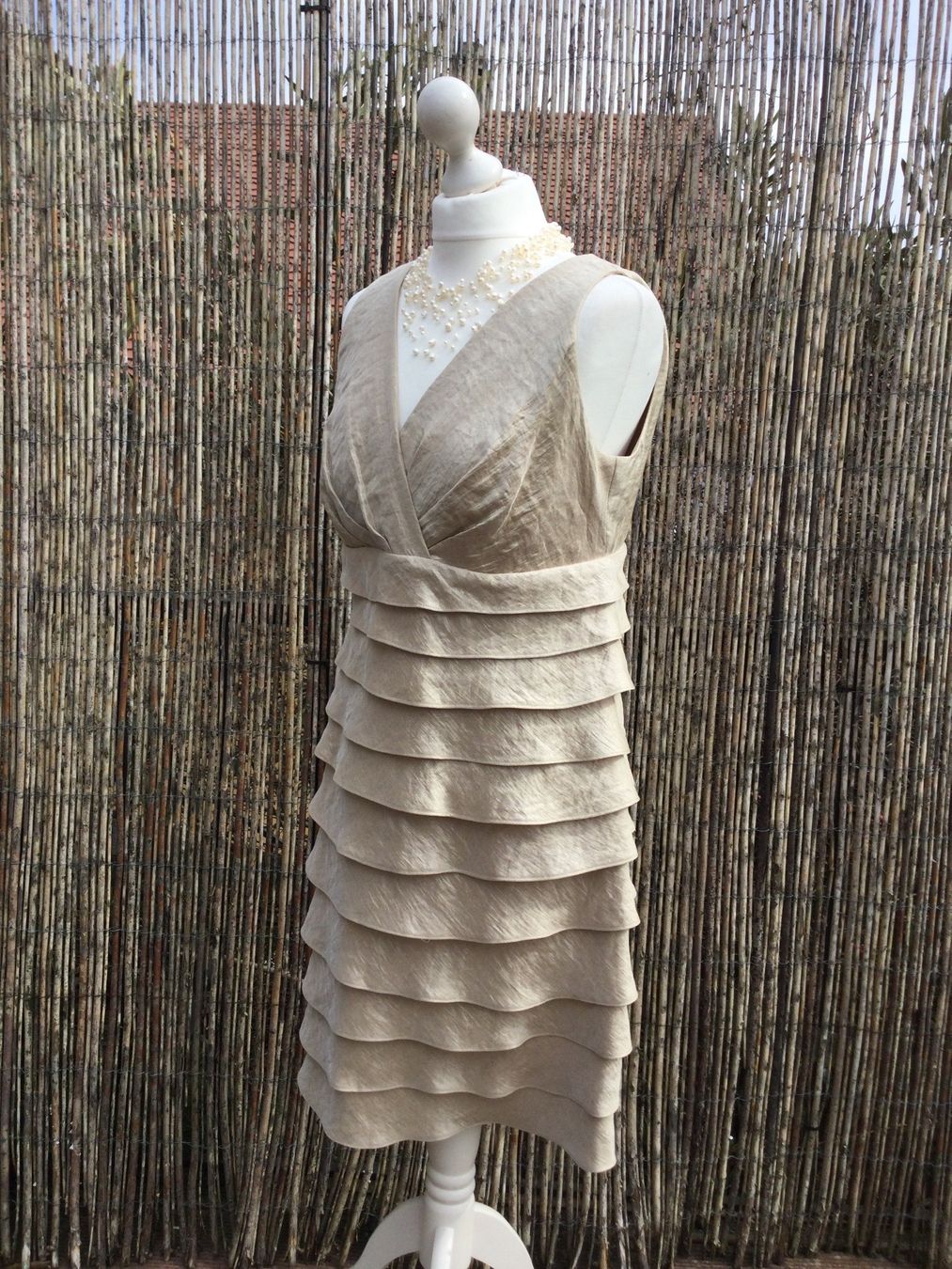 Vestiti: Robe dorée à froufrous SIXTH SENSE, taille L – Nuovo (secondo la descrizione) da Agiez venduto da chouchanelle 5