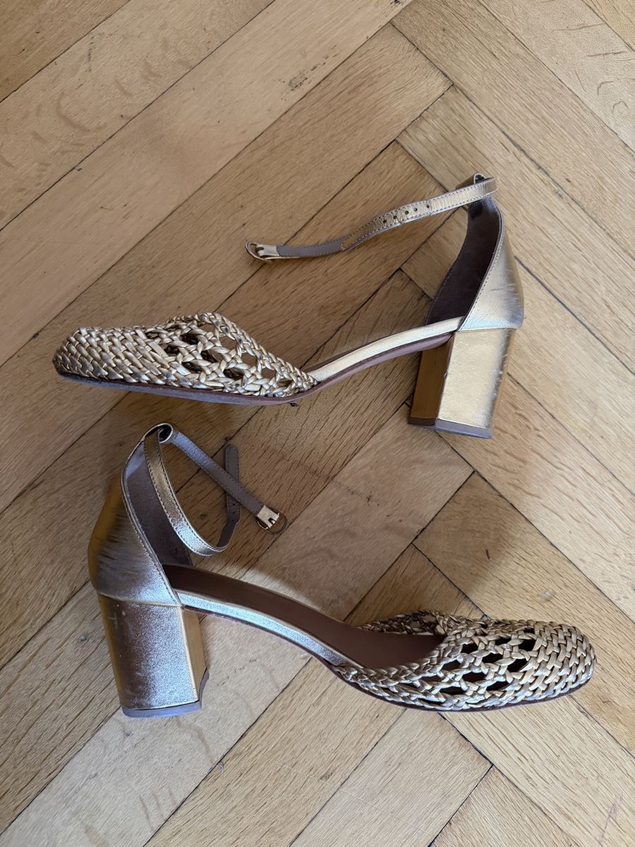La Redoute Scarpe da donna: Sandales à talons La Redoute dorées - taille 41 – Usato da Lausanne venduto da Stephaniesdressing 3