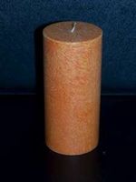 Stearin-Stumpenkerze - orange