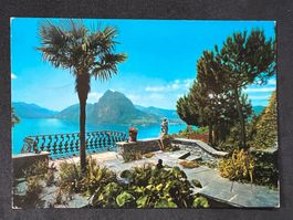 Ruvigliana-Lugano Veduta c. M S. Salvatore e Ponte di Melide