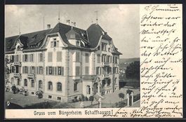 AK Schaffhausen, Partie am Bürgerheim