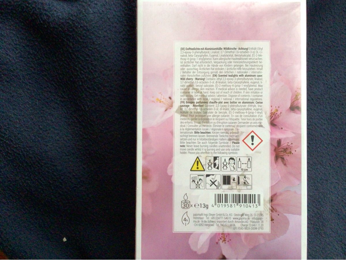 Candele: 30 Duftteelichter Wildkirsche Pajoma – Nuovo e nell'imballaggio originale da Wangen b. Olten venduto da MOMO80 3