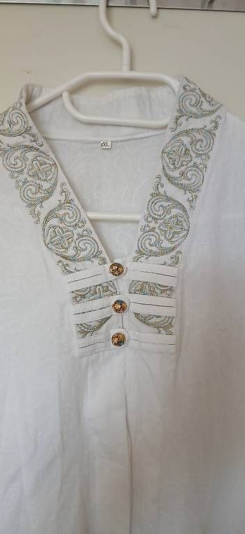 Camicette: Chinesische Bluse, weiss,  40/42, neu – Nuovo (secondo la descrizione) da Greifensee venduto da Foxglove 2