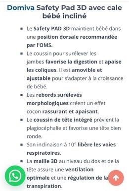 Cuscini: Cale bébé anti-reflux – Usato da Choulex venduto da lor_2vrx 5