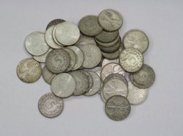 200 Mark,  40 x 5 DM Gedenkmünzen, Silber