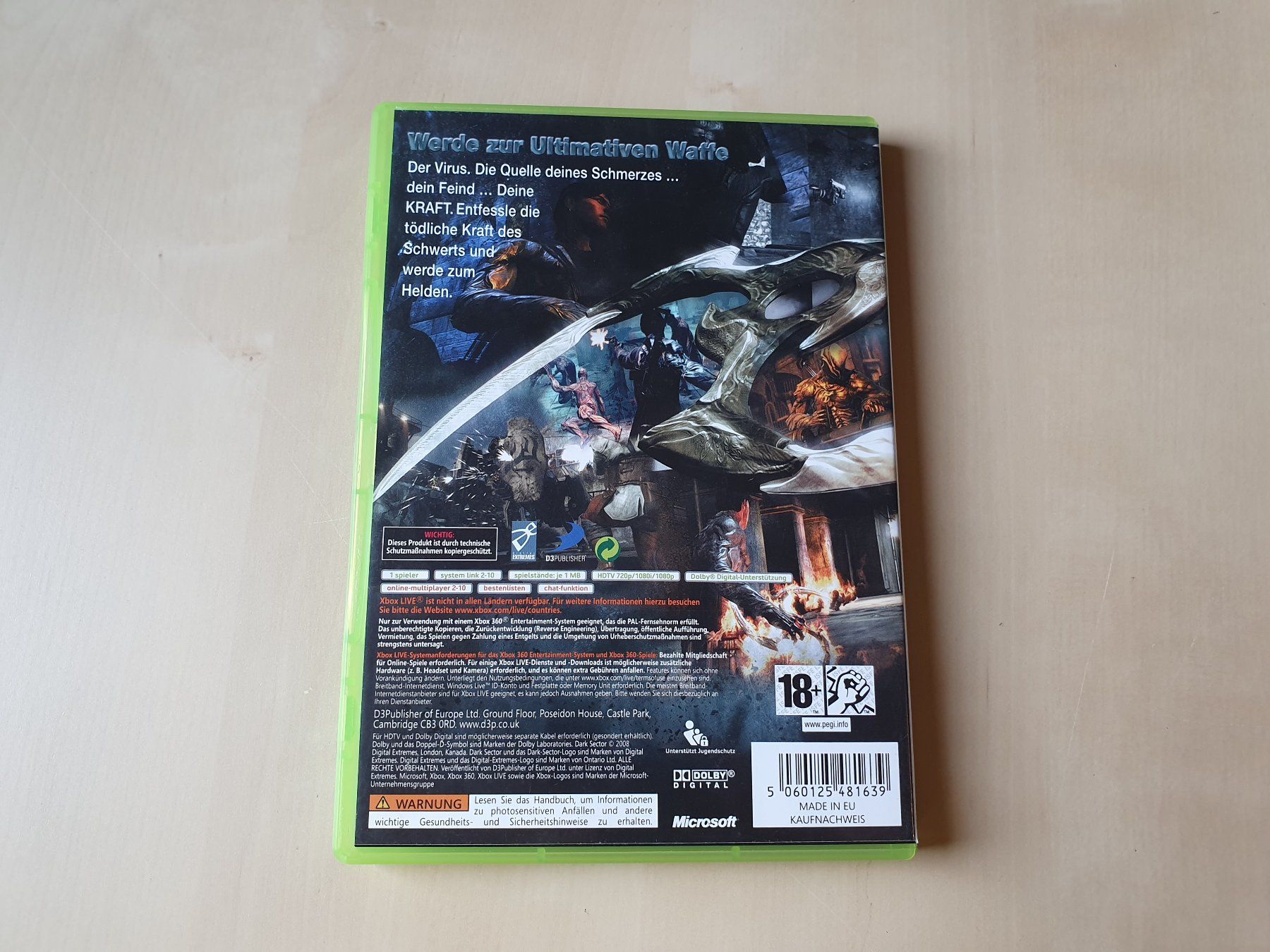 Microsoft Spiele: Dark Sector – Gebraucht aus Stansstad von collectorsshop 1