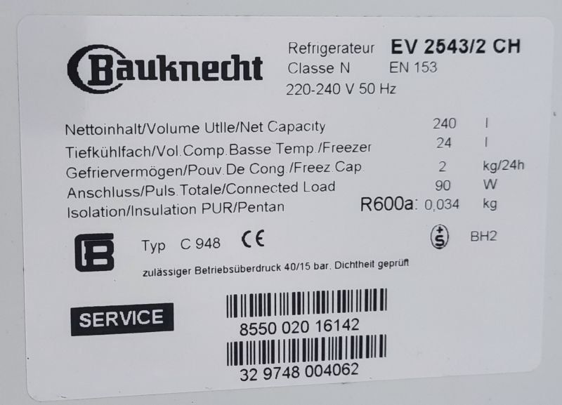 Bauknecht Réfrigérateurs: Bauknecht Kühlschrank – D'occasion à Les Pontins par ram_wy9s 2