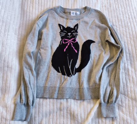 GAP Kids Strickpulli Katze Motiv Grösse ca. 134/140 NEU!