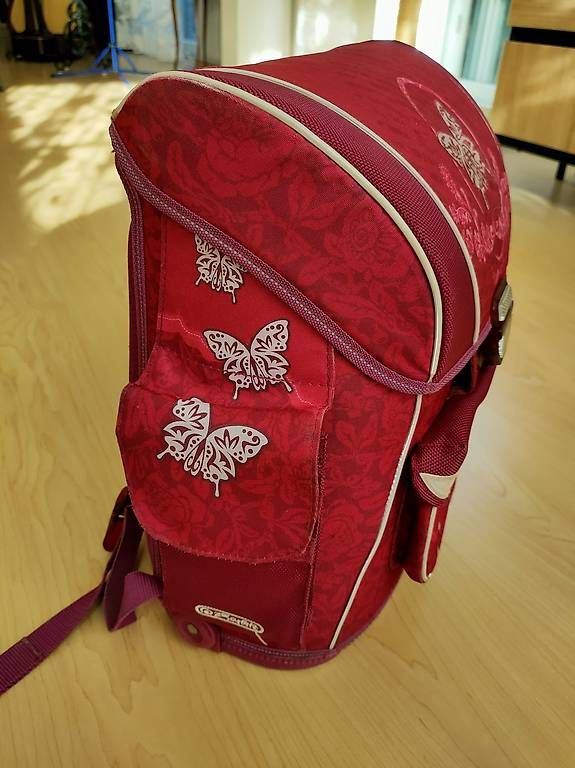 Herlitz Kindertaschen: Mädchen Schulsack / Schulranzen rosa Schmetterling Herlitz – Gebraucht aus Münchenstein von sterni_0813 3