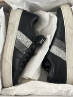Miu Miu Sneaker Leder schwarz Glitzer Grösse 39 gebraucht