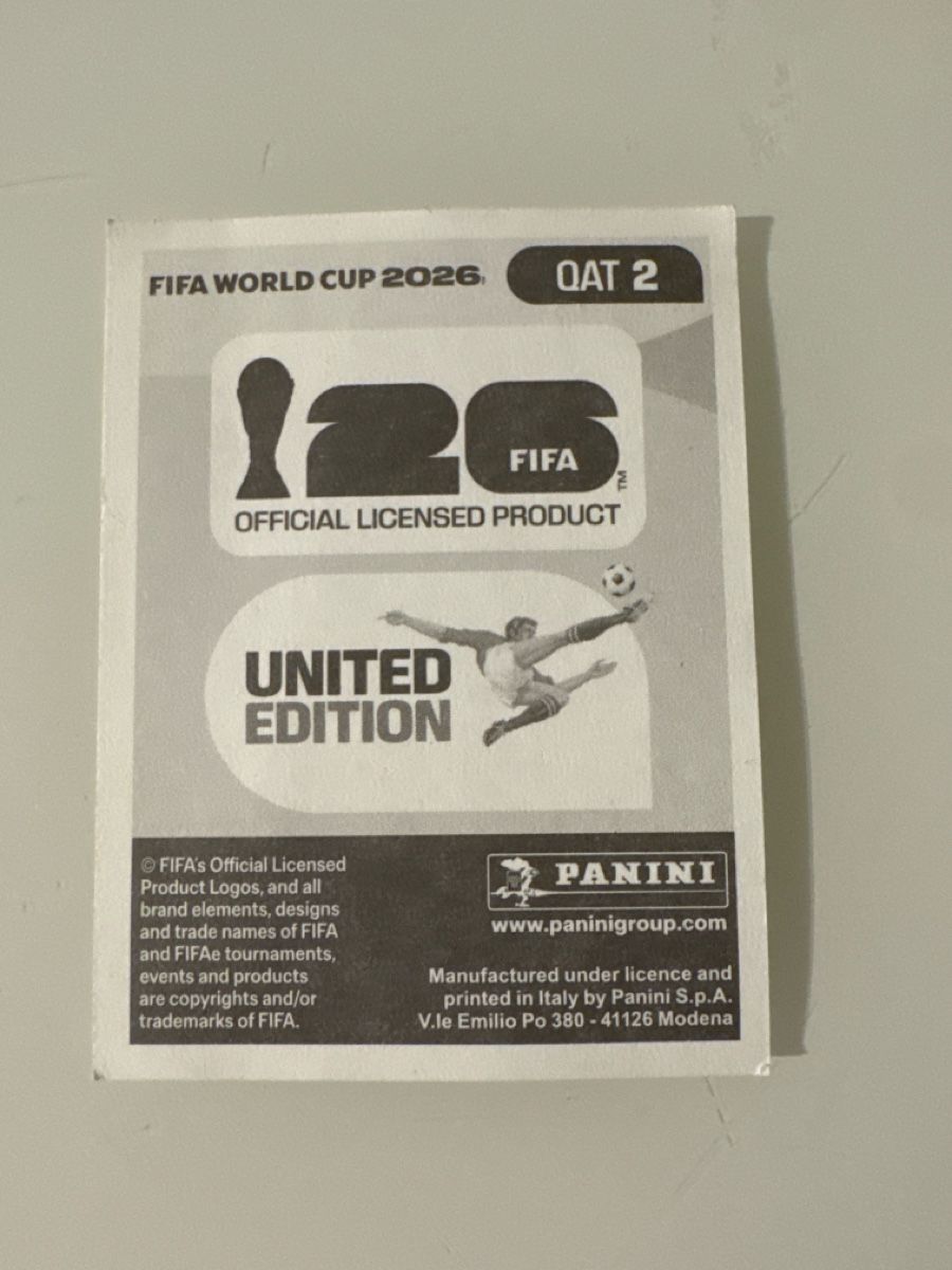 Panini Carte collezionabili: Panini 2026 Meshaal Barsham QAT2 – Nuovo (secondo la descrizione) da Bern venduto da akl_sy9s 1