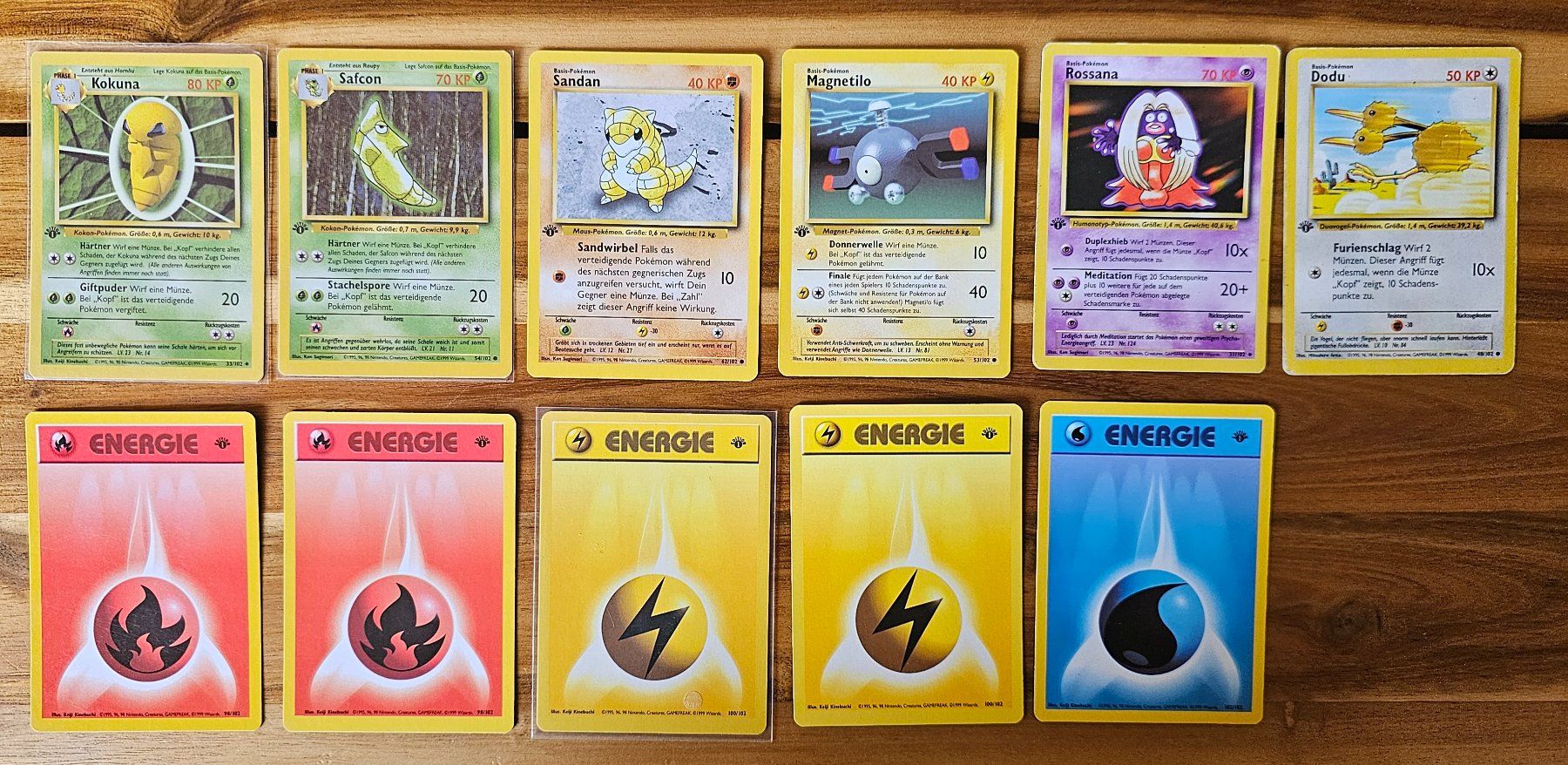 Pokémon Sammelbilder & Trading cards: Pokémon 1 Edition Base Set DE - ab 1,- – Gebraucht aus Alpnach Dorf von FrankyFranks