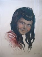 Roger Hebbelinck original Lithographie 110/350 - 52,5 x 69