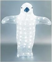 LED Pinguin, 40cm/60LED, Farbe: warmweiss