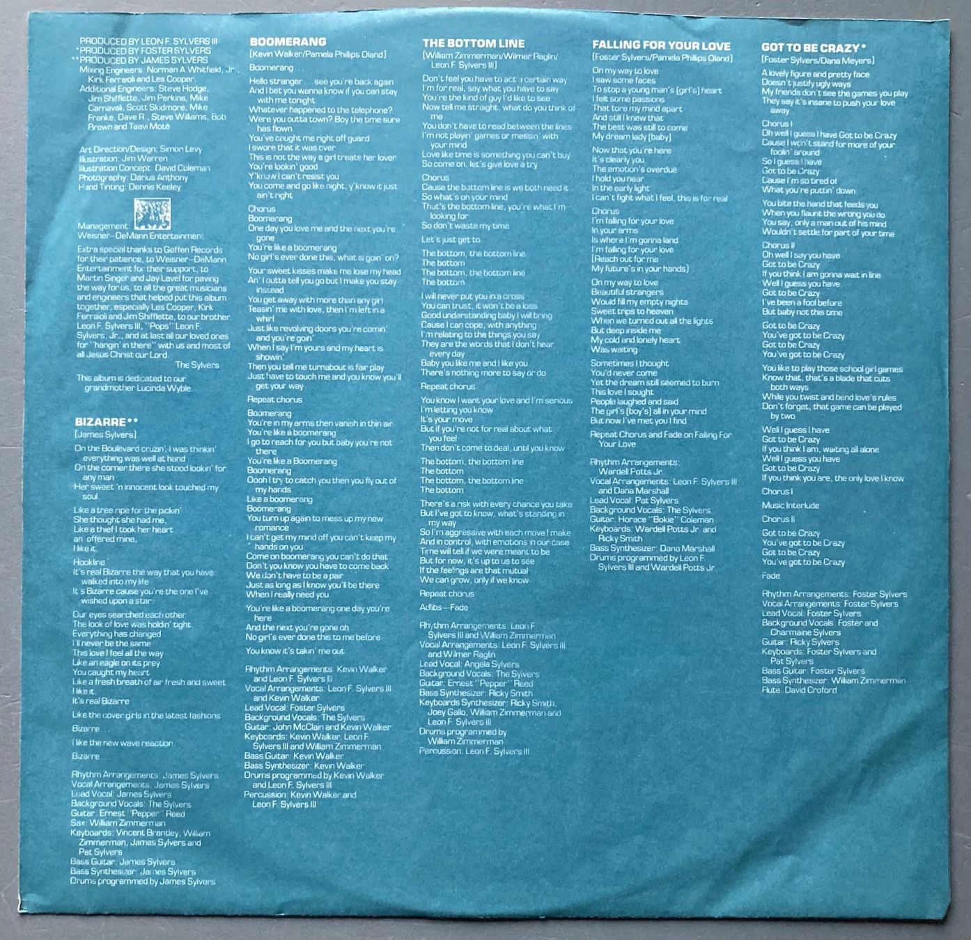 Schallplatten: THE SYLVERS - BIZARRE – Gebraucht aus Poliez-Pittet von Newtown-Records 2