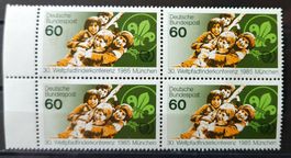 Deutschland-Mi 1254 ** Viererblock (10)